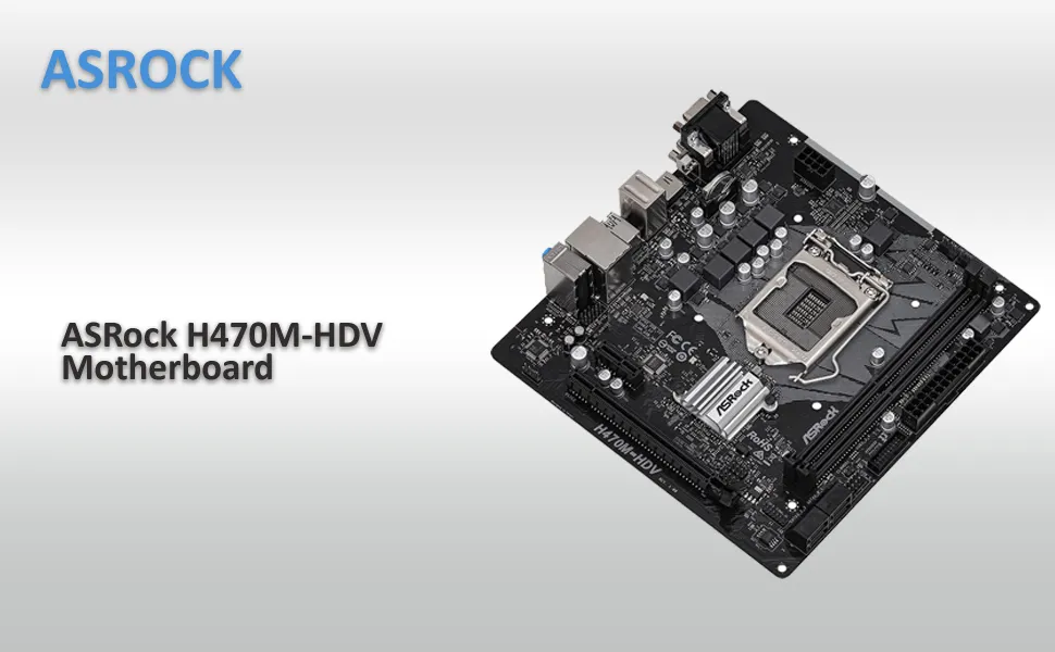 ASRock H470M-HDV Intel Motherboard overview 1