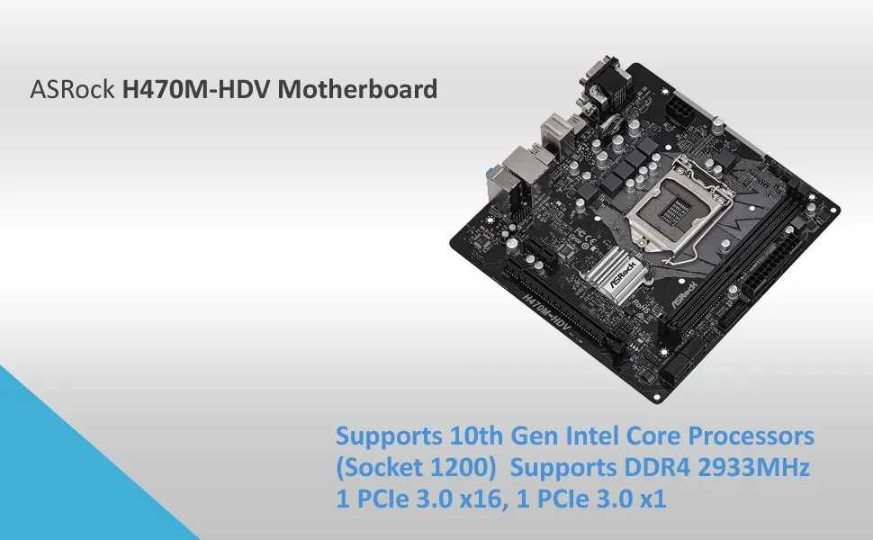 ASRock H470M-HDV Intel Motherboard overview 3