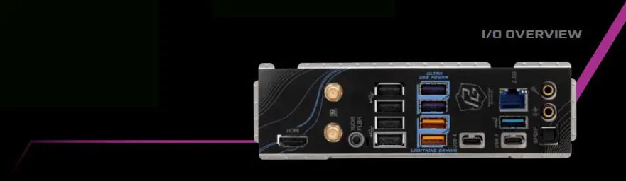 ASRock Phantom Gaming X870 Riptide WIFI DDR5 ATX Motherboard overview 2