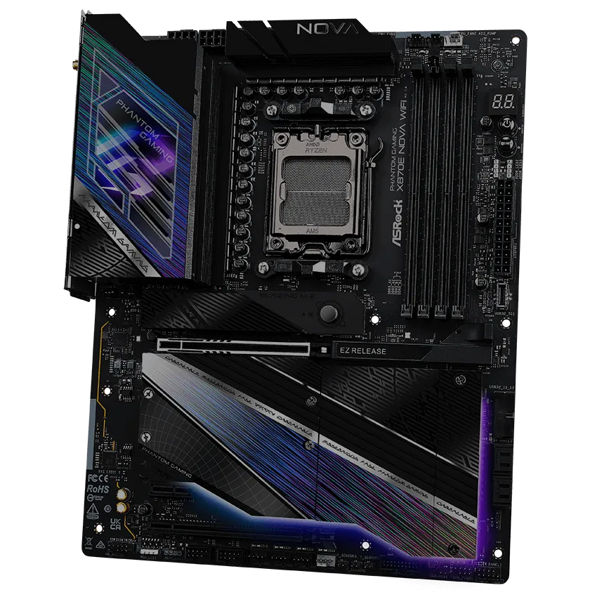 ASRock Phantom Gaming X870E Nova WiFi AM5 ATX Motherboard overview 11