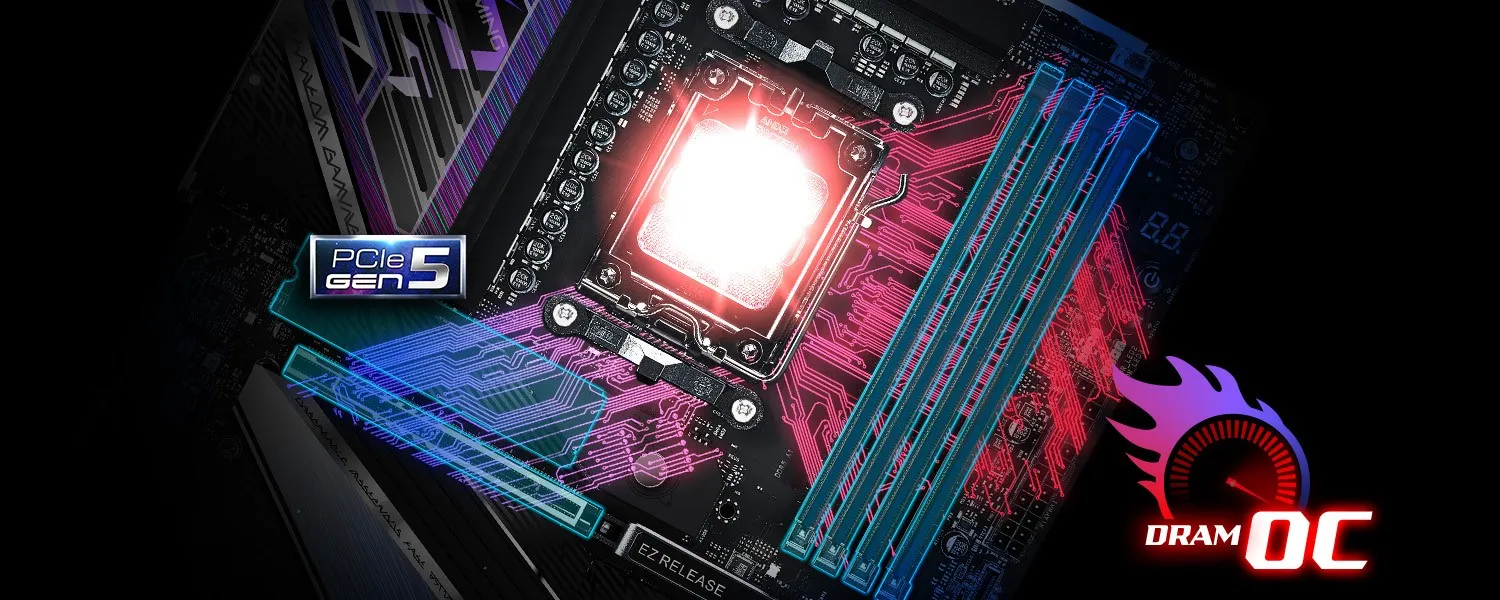 ASRock Phantom Gaming X870E Nova WiFi AM5 ATX Motherboard overview 6