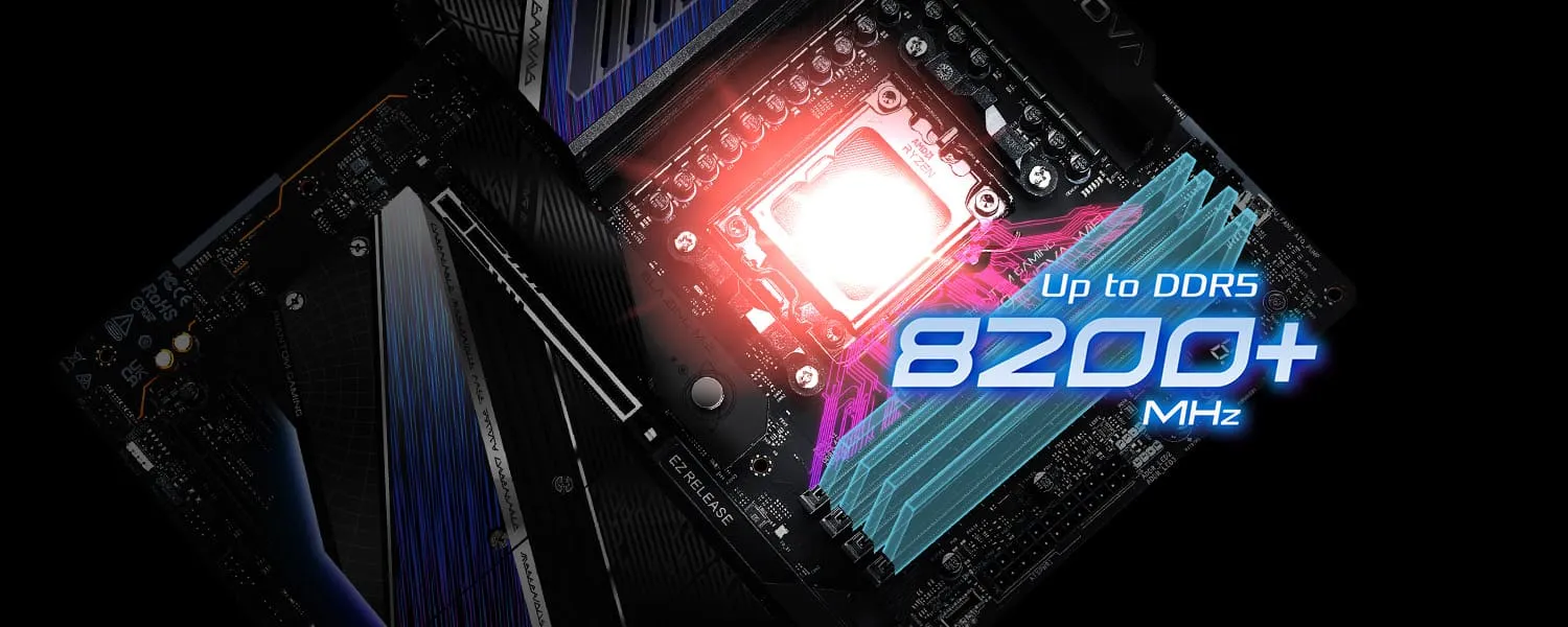 ASRock Phantom Gaming X870E Nova WiFi AM5 ATX Motherboard overview 8