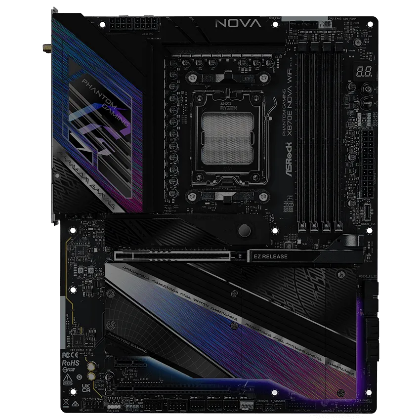 ASRock Phantom Gaming X870E Nova WiFi AM5 ATX Motherboard overview 9