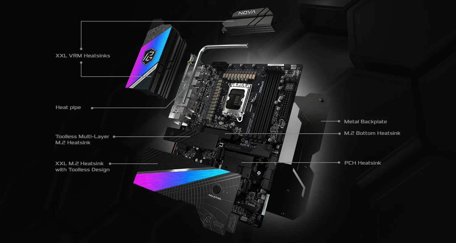 ASRock Phantom Gaming Z890 Nova WIFI Motherboard overview 9