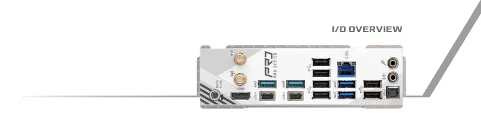 ASRock X870 Pro RS WIFI ATX DDR5 Motherboard overview 2