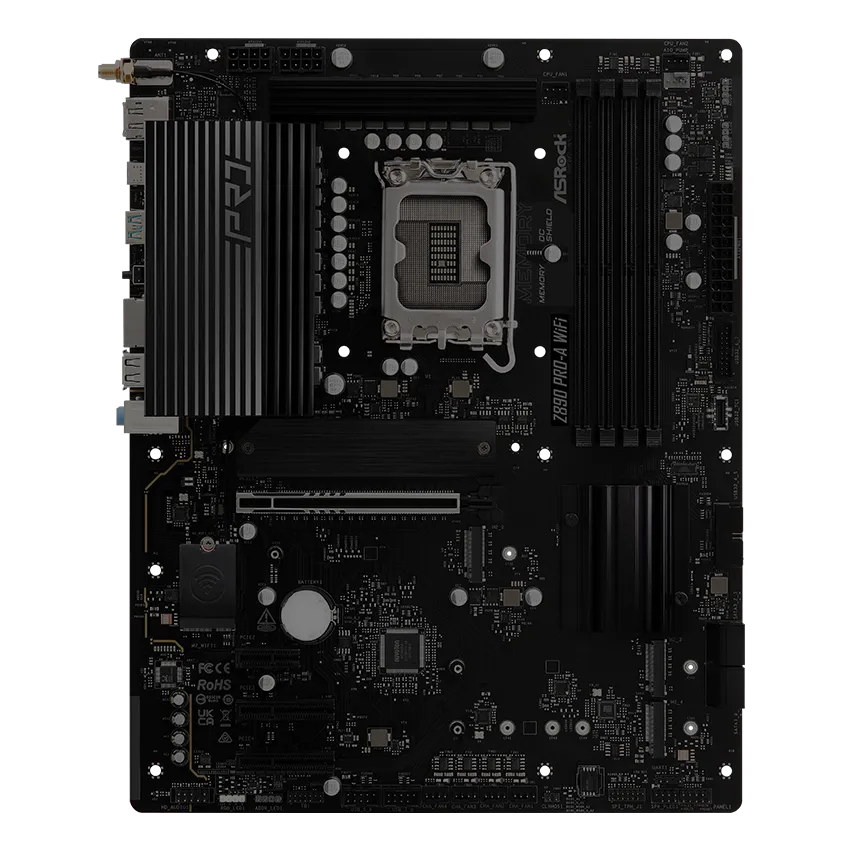 ASRock Z890 Pro-A WiFi 6E Intel Core Ultra DDR5 LGA1851 ATX Motherboard overview 4