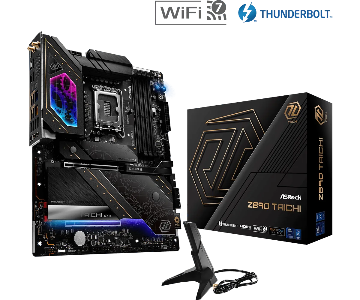 ASRock Z890 Taichi LGA 1851 Intel Z890 SATA 6Gb/s ATX Motherboard overview 1