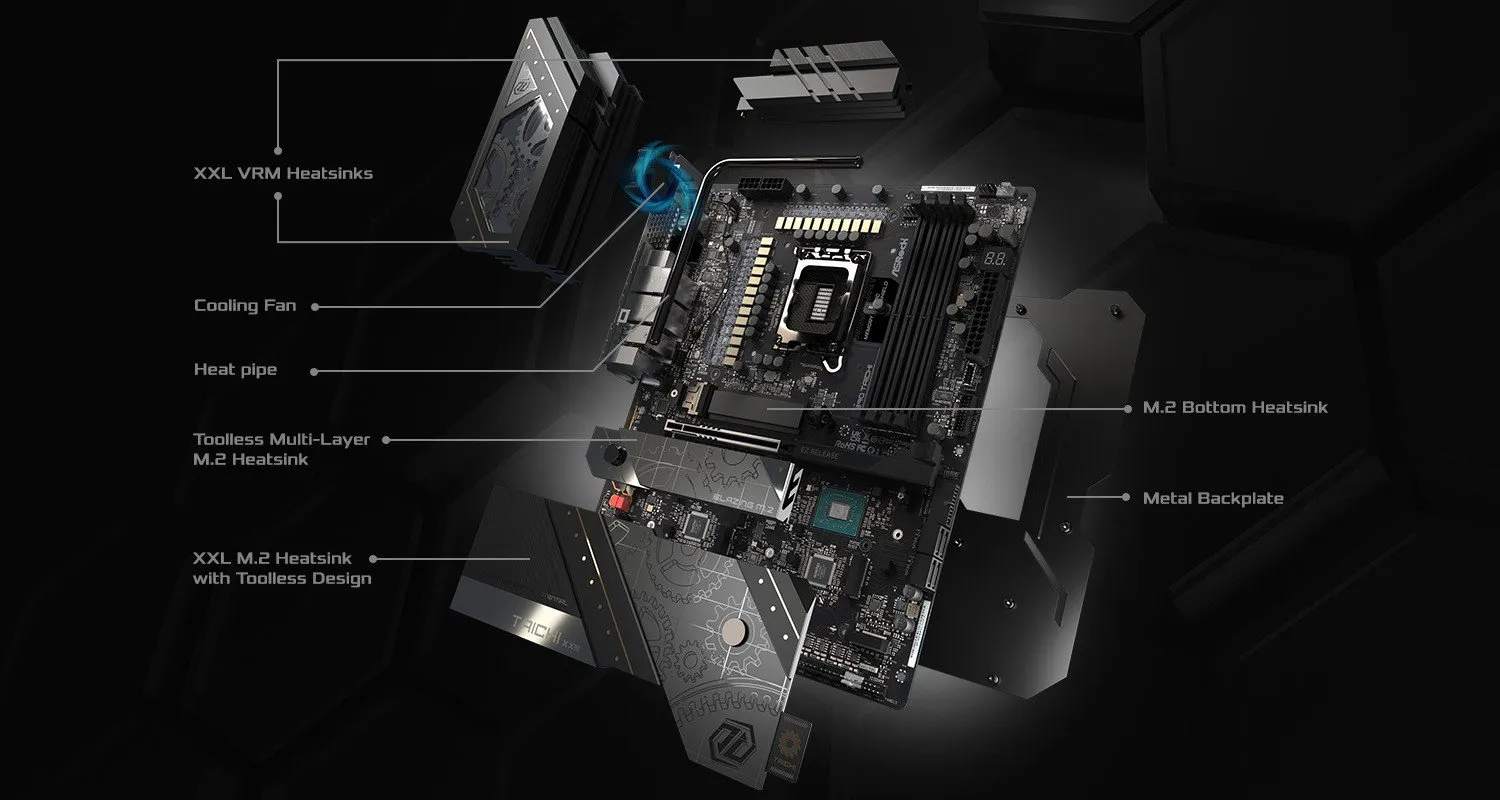 ASRock Z890 Taichi LGA 1851 Intel Z890 SATA 6Gb/s ATX Motherboard overview 11