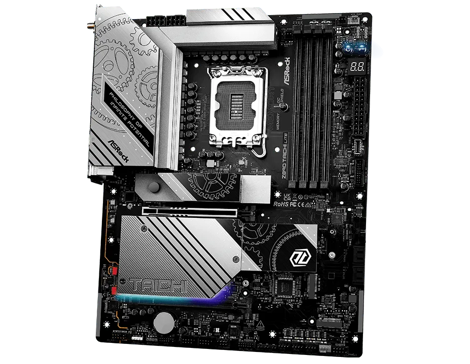 ASRock Z890 Taichi Lite Intel Core Ultra LGA1851 DDR5 RL-ILM WiFi 7 ATX Motherboard overview 1