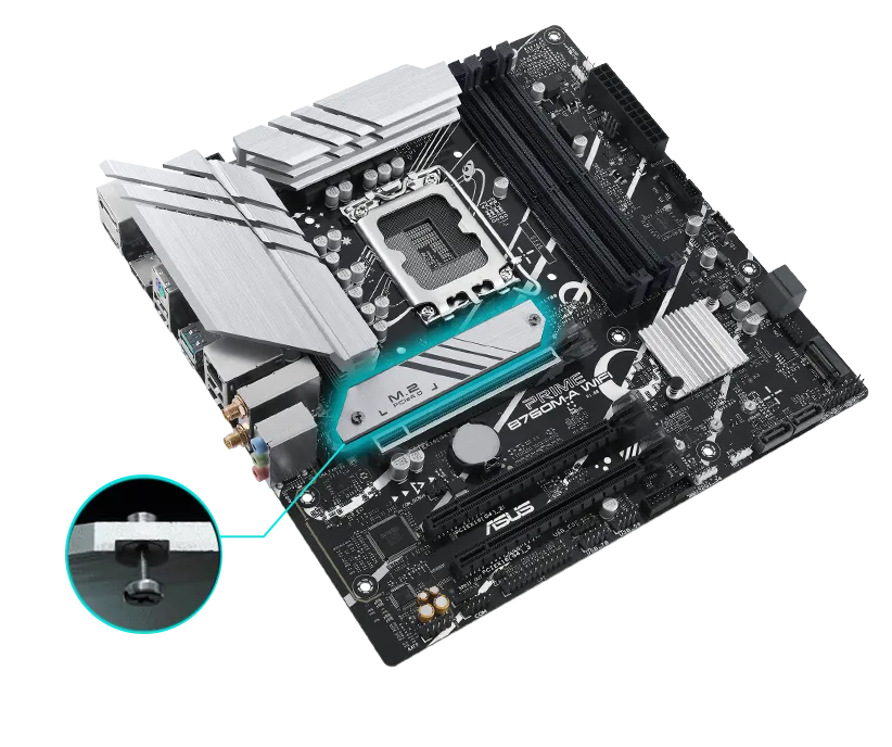 ASUS PRIME B760M-A WIFI-CSM M-ATX Motherboard overview 4