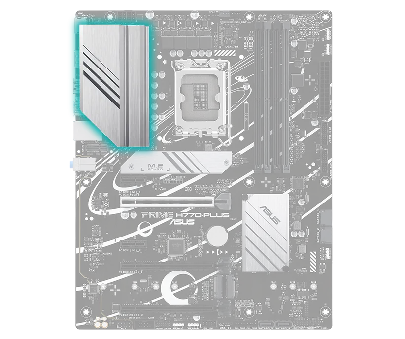 ASUS PRIME H770-PLUS Intel LGA 1700 DDR5 Motherboard Supports Intel 12th, 13th & 14th Gen Processors overview 3