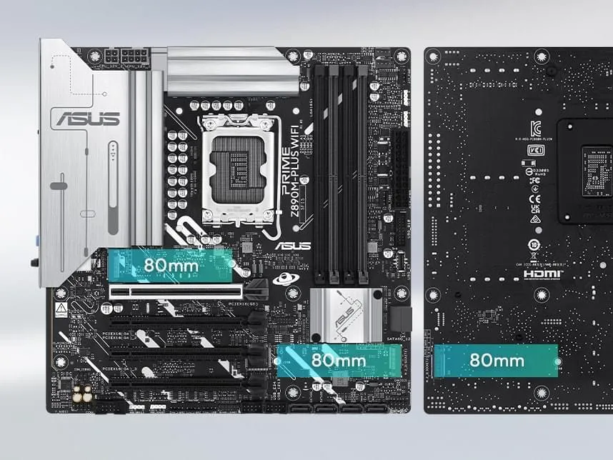 ASUS PRIME Z890M-PLUS WIFI LGA 1851 M-ATX Motherboard overview 7