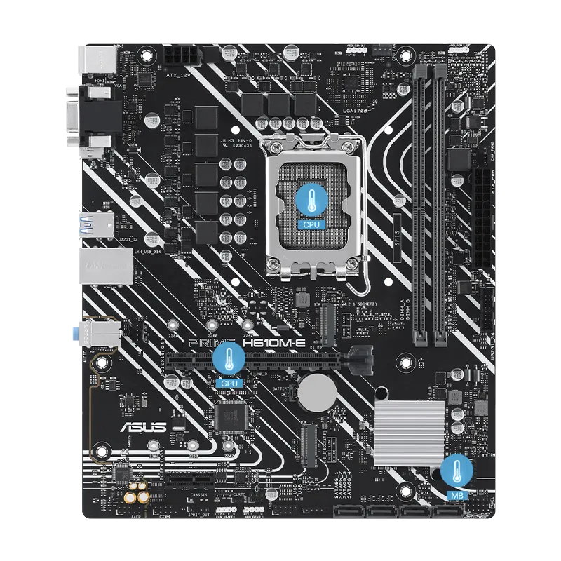 ASUS Prime H610M-E DDR5 Intel LGA 1700 mATX Motherboard Supports Intel 12th, 13th & 14th Gen Processors overview 4