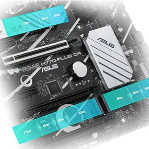 ASUS Prime H770-PLUS D4 Intel H770 (13th, 14th and 12th Gen) LGA 1700 ATX Motherboard with PCIe 5.0, 3xPCIe 4.0 M.2 Slots,DDR4,2.5Gb LAN,DisplayPort, HDMI,USB 3.2 Gen 2 Type-C,Thunderbolt™ (USB4®) Support overview 8
