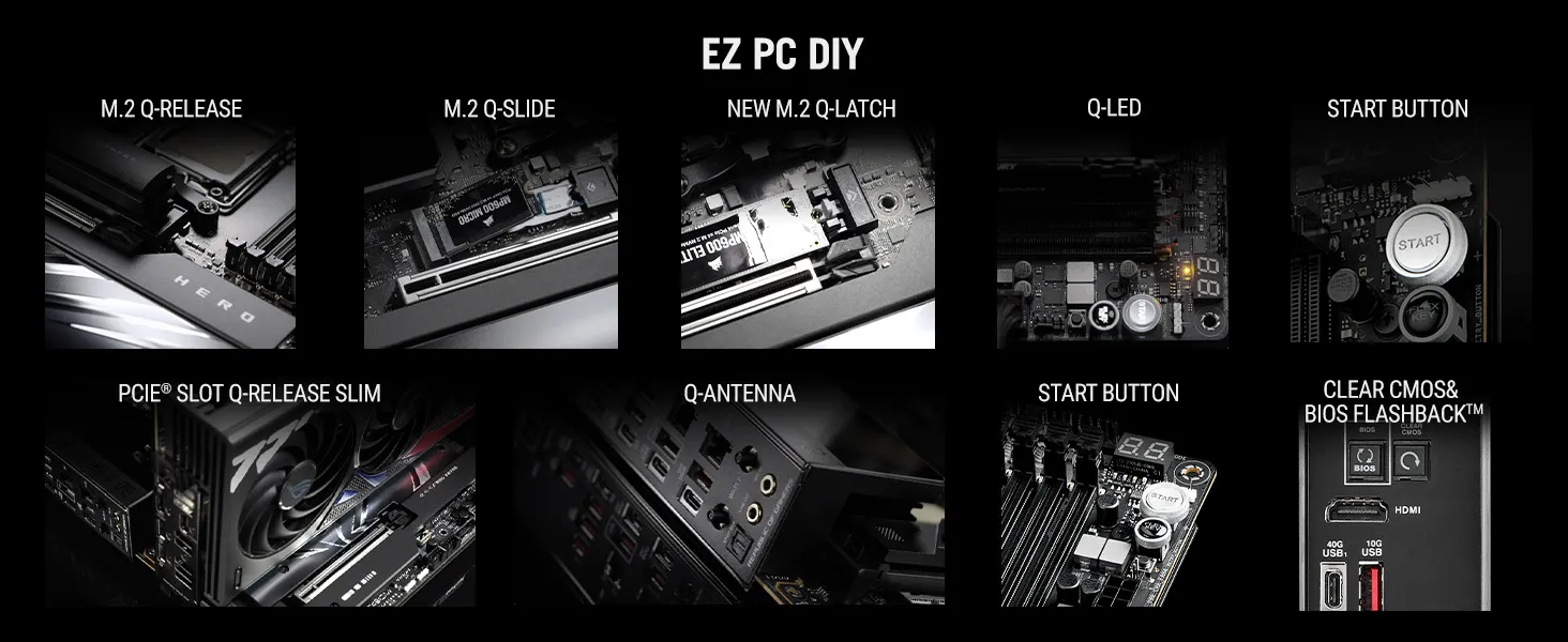 ASUS ROG CROSSHAIR X870E HERO Motherboard overview 15