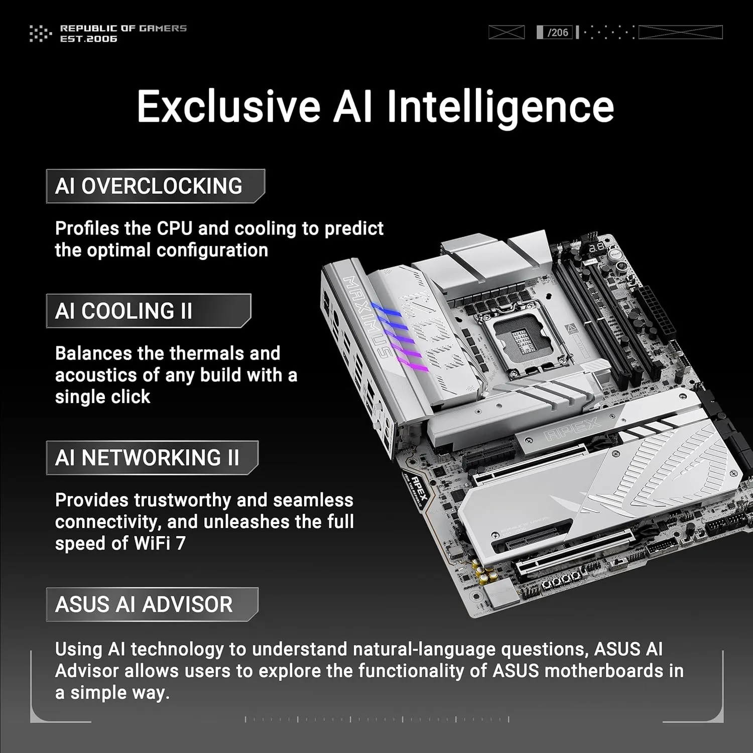 ASUS ROG MAXIMUS Z890 APEX LGA 1851 ATX Motherboard overview 1