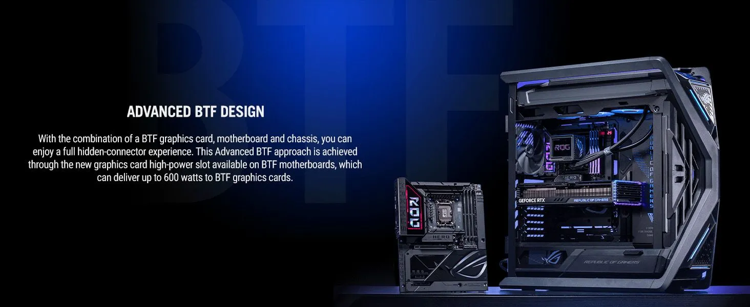 ASUS ROG MAXIMUS Z890 HERO BTF LGA 1851 ATX Motherboard overview 2