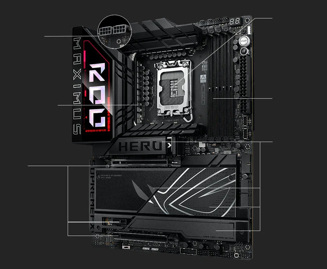 ASUS ROG MAXIMUS Z890 HERO Intel Z890 Chipset Motherboard overview 1