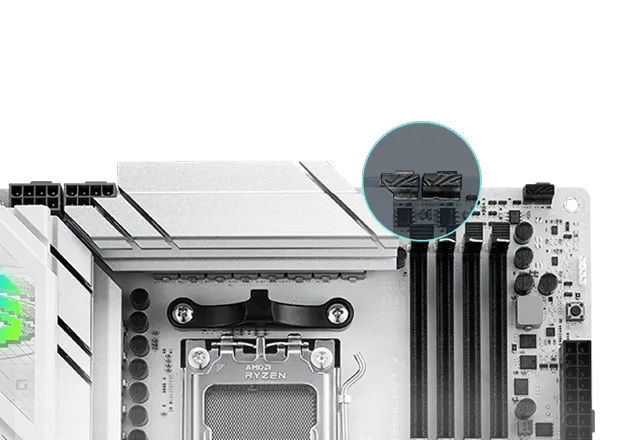 ASUS ROG STRIX B850-A Gaming WIFI ATX Motherboard (White) overview 10