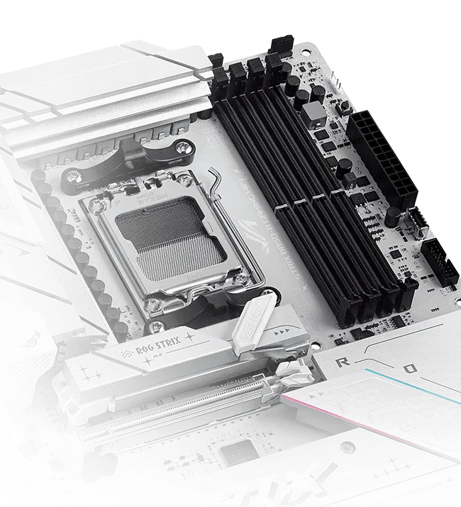 ASUS ROG STRIX B850-A Gaming WIFI ATX Motherboard (White) overview 5
