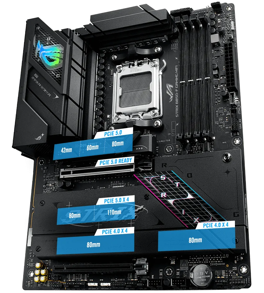 ASUS ROG STRIX B850-F Gaming WIFI ATX Motherboard overview 14