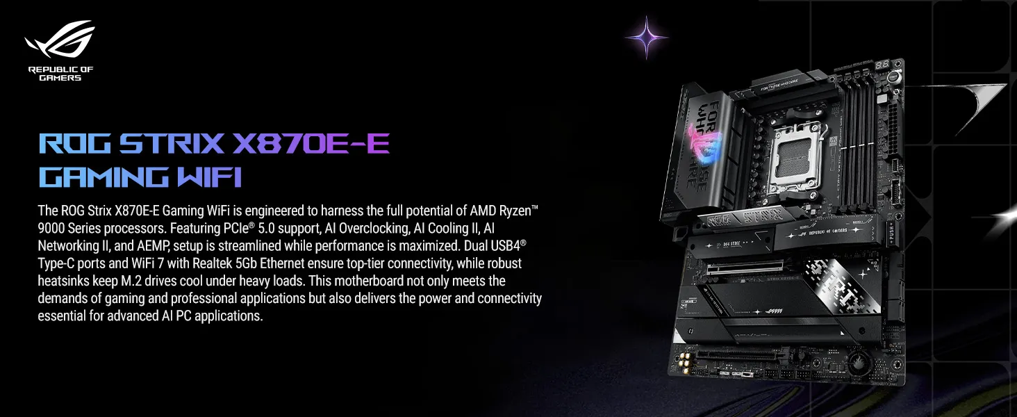 ASUS ROG Strix X870E-E GAMING WiFi Motherboard overview 1