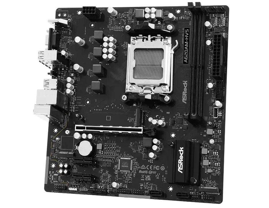 Asrock A620AM-HVS AM5 Micro ATX Motherboard overview 1