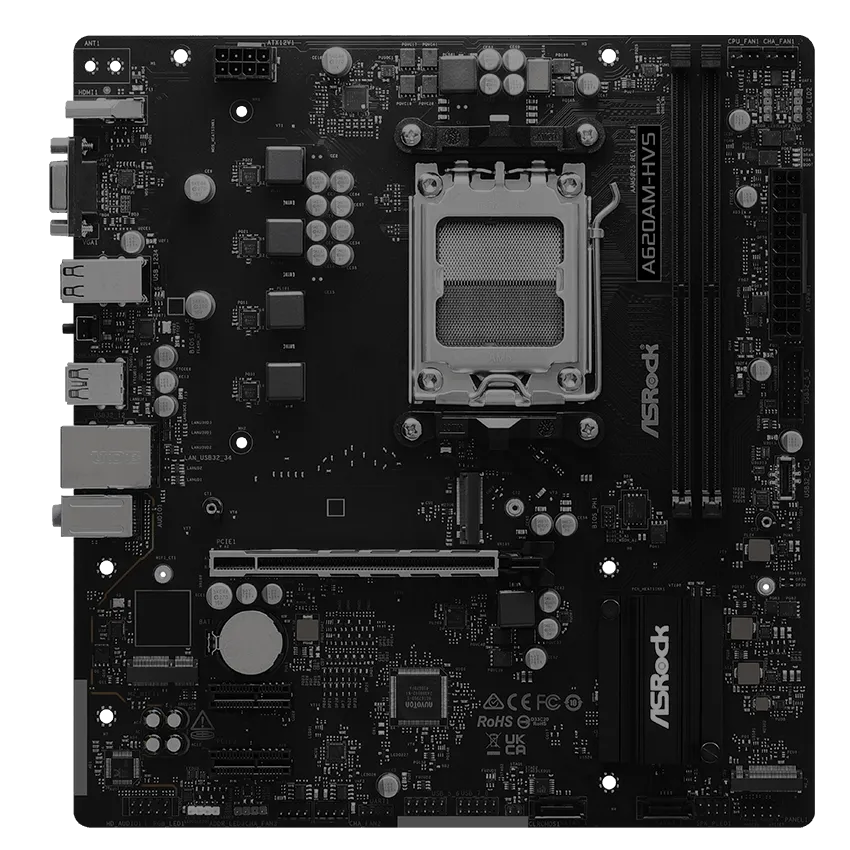 Asrock A620AM-HVS AM5 Micro ATX Motherboard overview 4