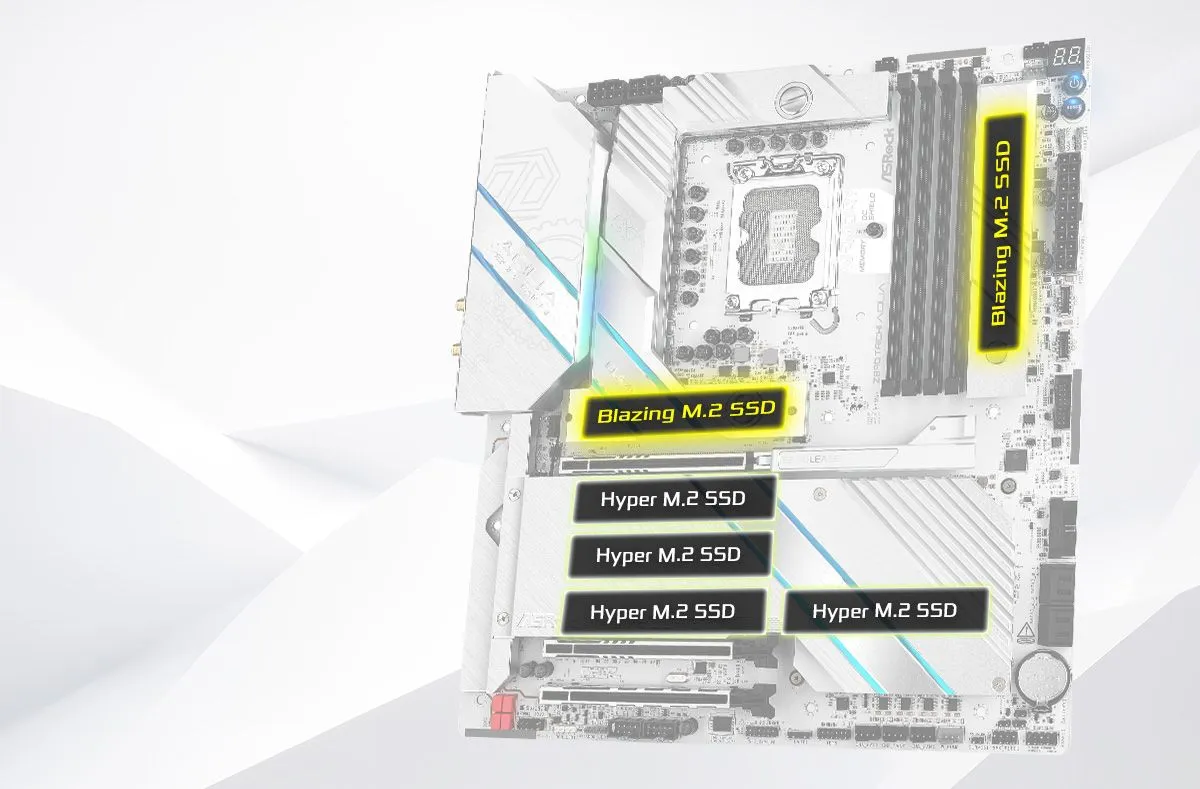 Asrock Z890 Taichi AQUA Intel LGA 1851 EATX Motherboard overview 7