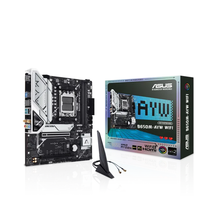 Asus B650M-AYW WIFI mATX AMD AM5 Motherboard overview 1