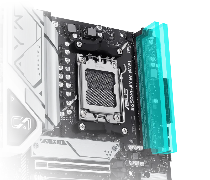 Asus B650M-AYW WIFI mATX AMD AM5 Motherboard overview 4