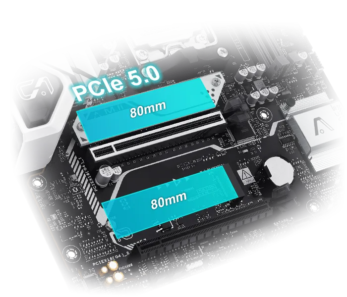 Asus B650M-AYW WIFI mATX AMD AM5 Motherboard overview 5