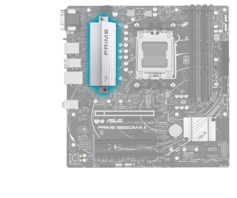 Asus Prime B650M-A II-CSM M-ATX Motherboard overview 6