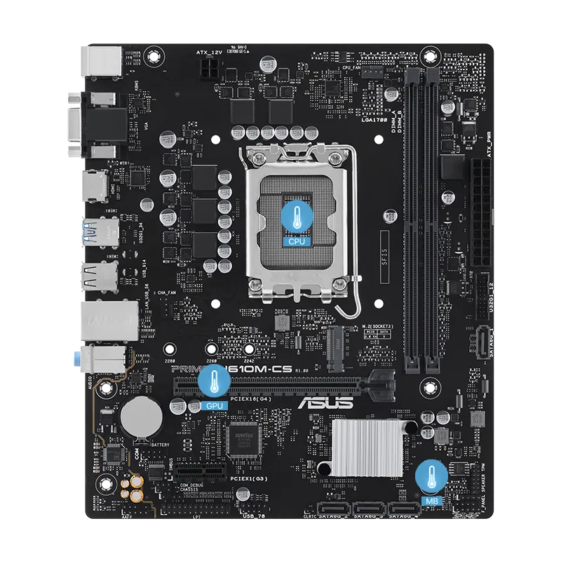 Asus Prime H610M-CS DDR5 Intel LGA 1700 mATX Motherboard Supports Intel 12th, 13th & 14th Gen Processors overview 2