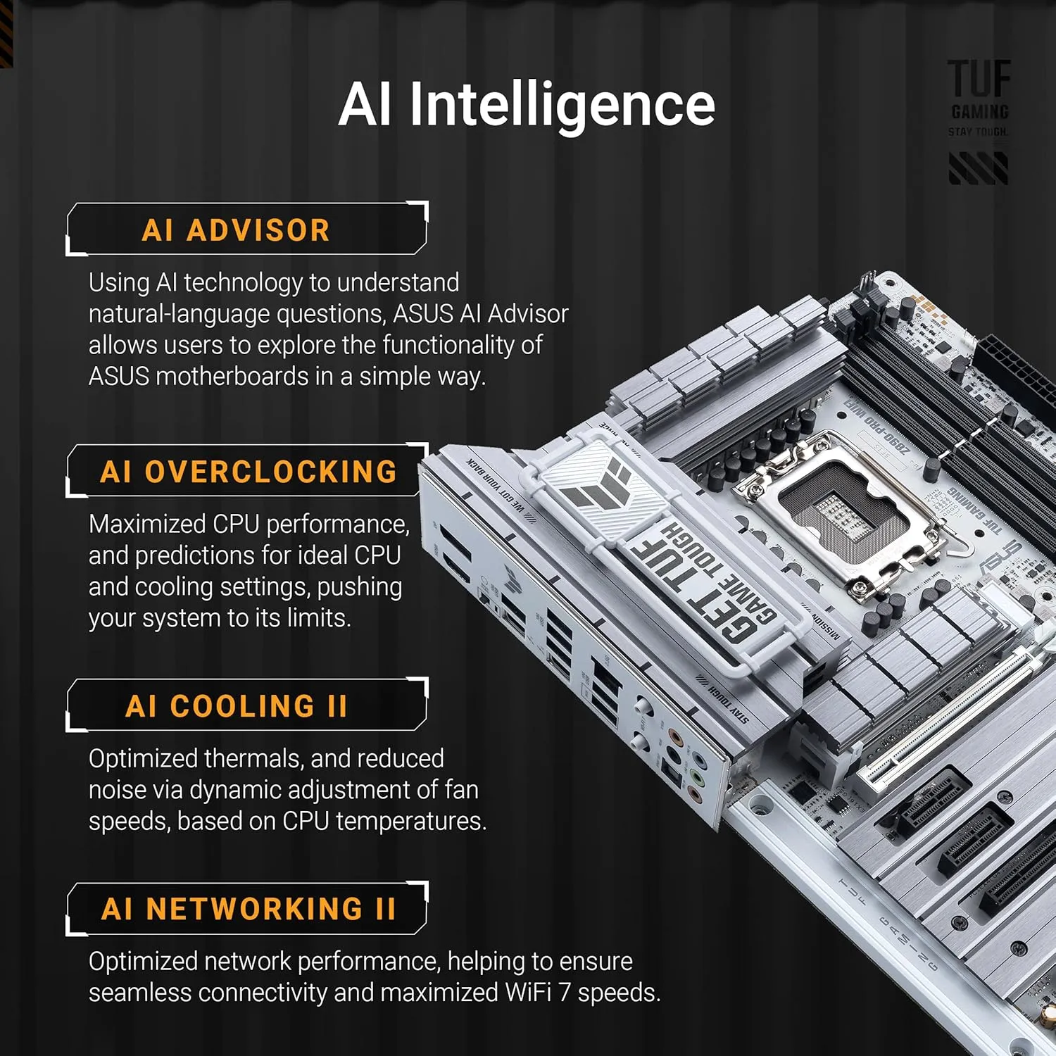 Asus TUF Gaming Z890-Plus WIFI Motherboard overview 1