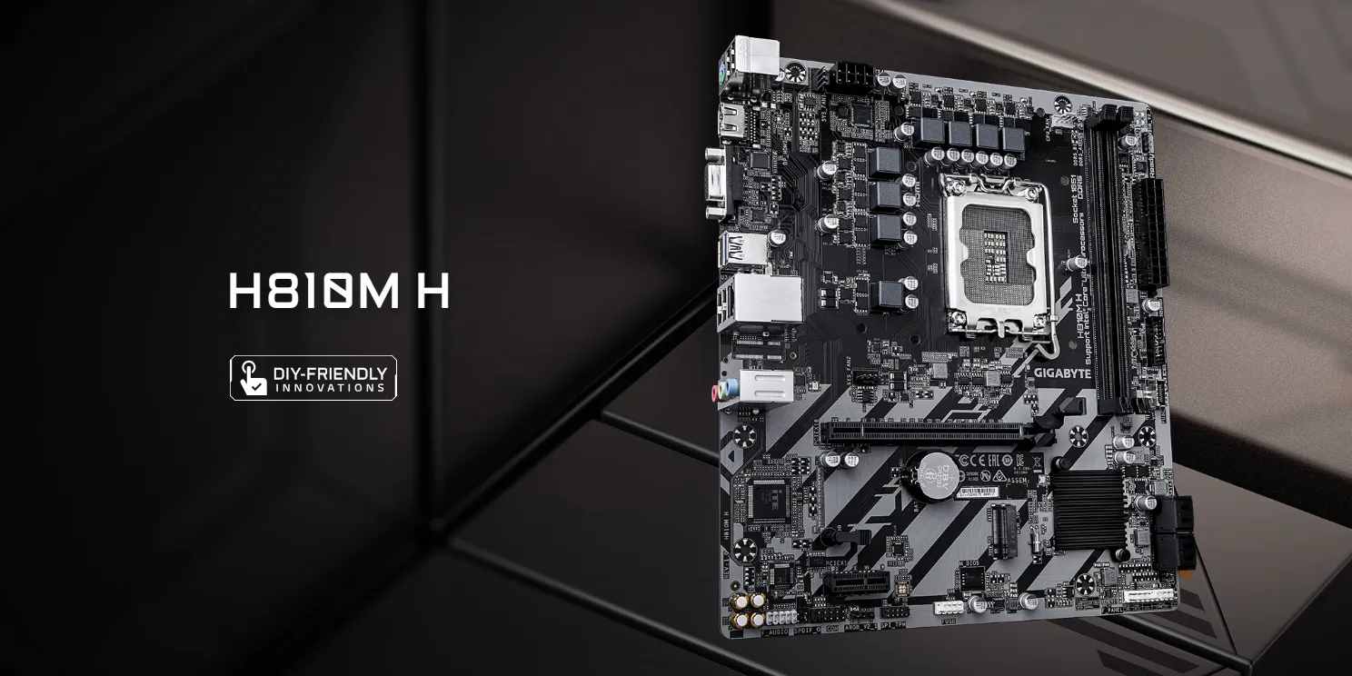 GIGABYTE H810M H LGA 1851 Micro ATX Motherboard overview 1