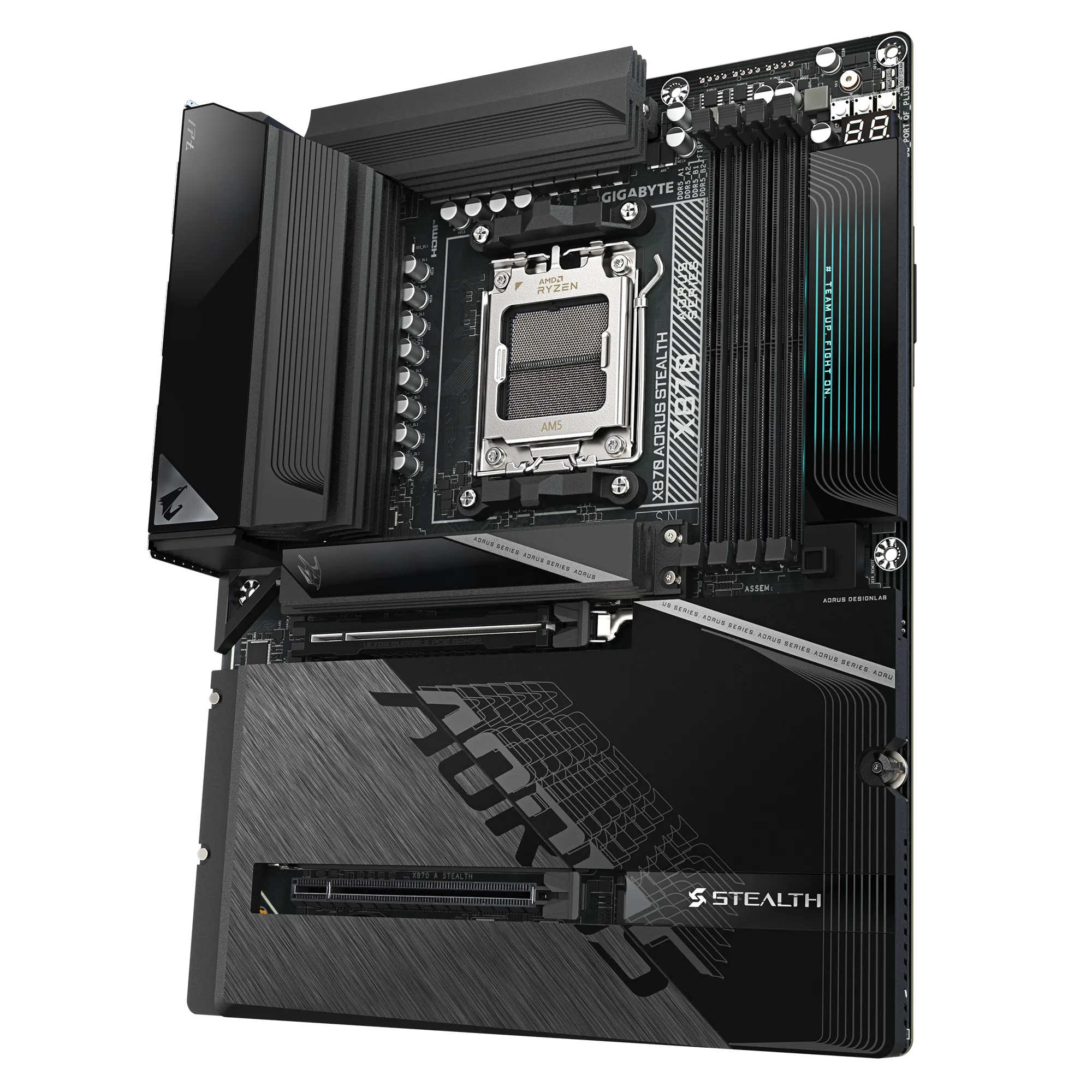 GIGABYTE X870 AORUS STEALTH ATX AM5 Motherboard overview 2