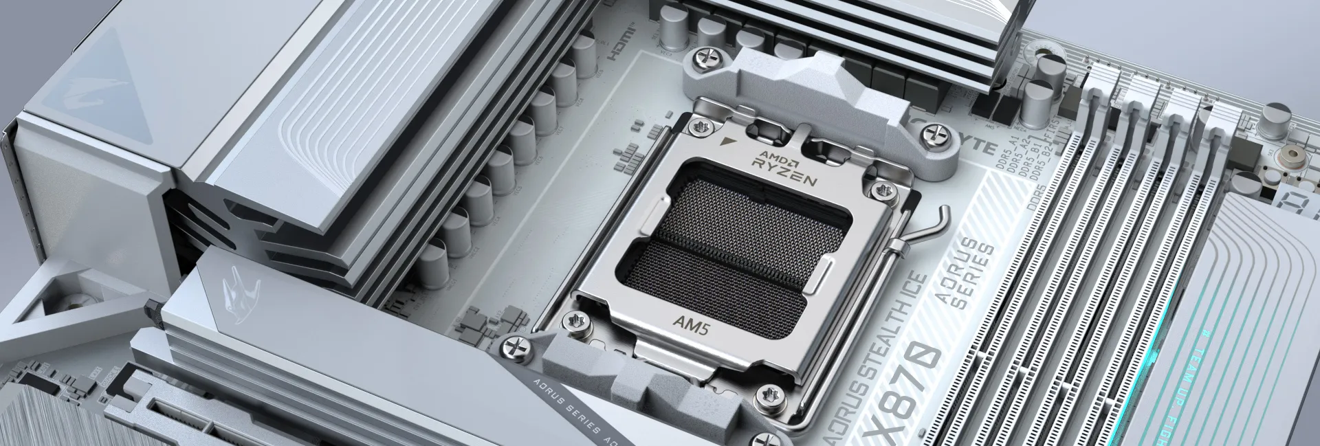 GIGABYTE X870 AORUS Stealth ICE AMD AM5 Motherboard overview 12