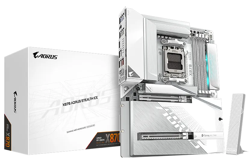 GIGABYTE X870 AORUS Stealth ICE AMD AM5 Motherboard overview 21