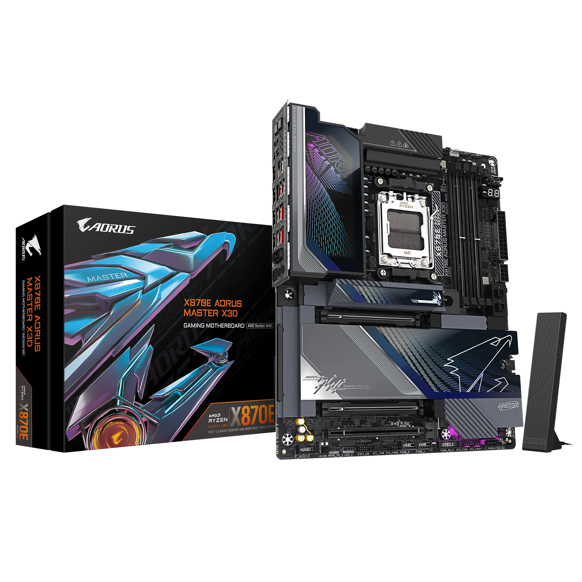 GIGABYTE X870E AORUS MASTER X3D AM5 ATX Motherboard overview 1