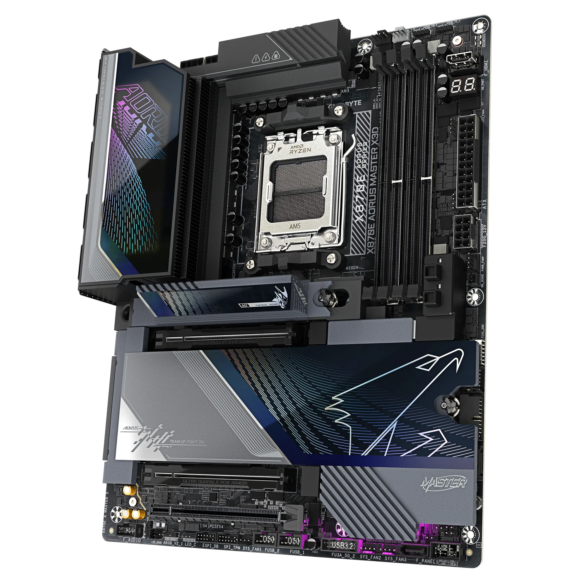 GIGABYTE X870E AORUS MASTER X3D AM5 ATX Motherboard overview 2
