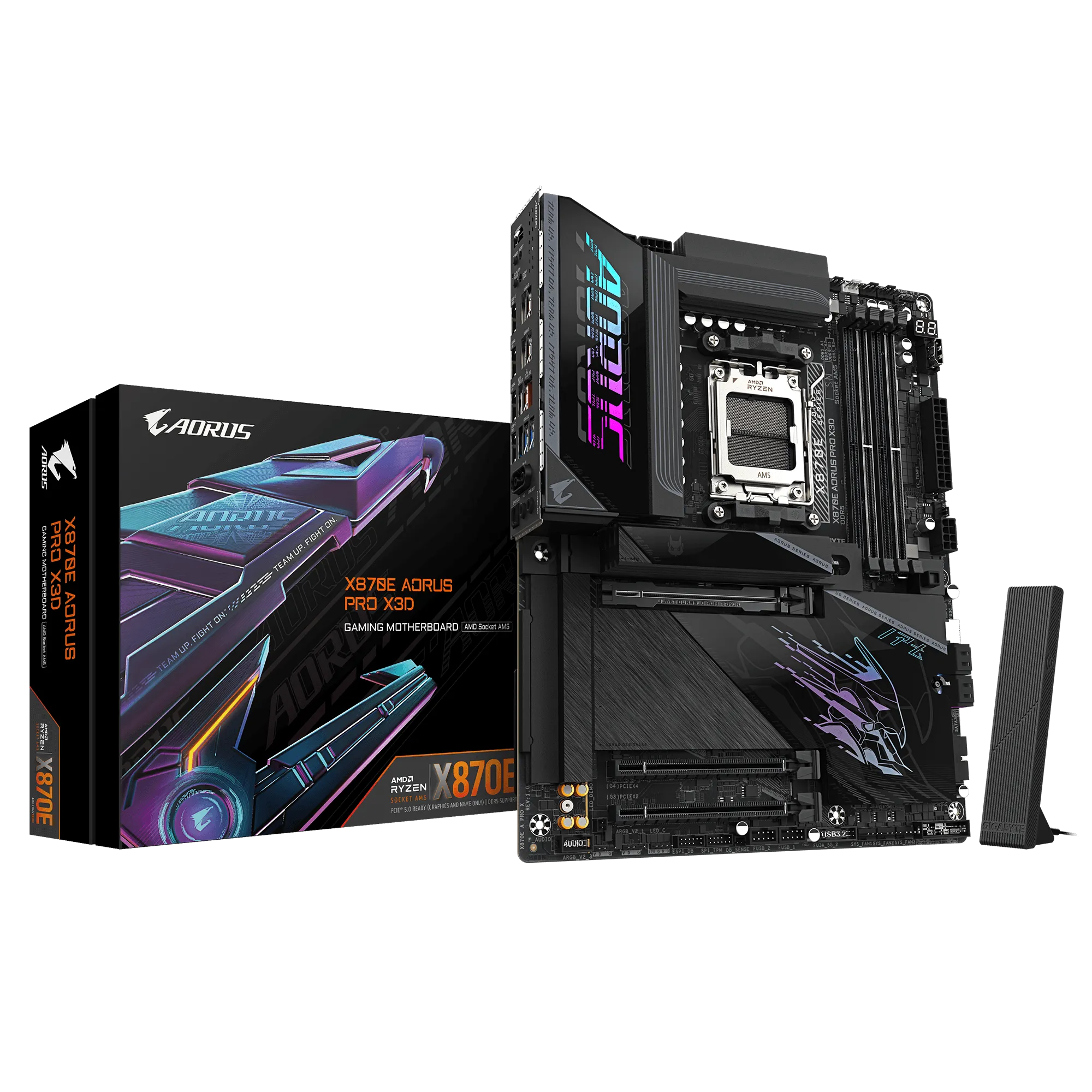 GIGABYTE X870E AORUS PRO X3D AM5 ATX Motherboard overview 1