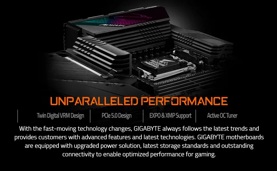 Gigabyte B650E AORUS MASTER AM5 ATX (rev. 1.0) Motherboard overview 2
