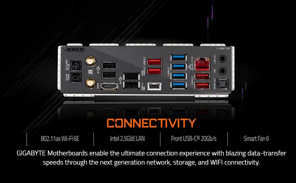 Gigabyte B650E AORUS MASTER AM5 ATX (rev. 1.0) Motherboard overview 4