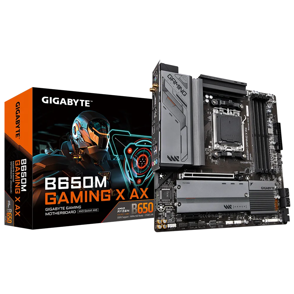 Gigabyte B650M Gaming X AX AMD 7000 Series AM5 (Wi-Fi) Motherboard overview 1