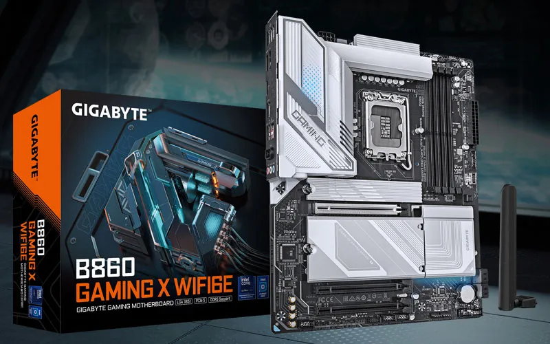 Gigabyte B860 GAMING X WIFI6E LGA 1851 ATX Motherboard overview 2