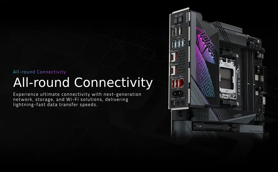 Gigabyte X870E AORUS MASTER AM5 ATX DDR5 Motherboard overview 4