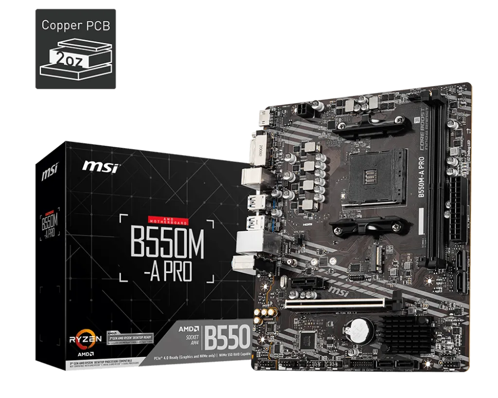 MSI B550M-A Pro Motherboard overview 1