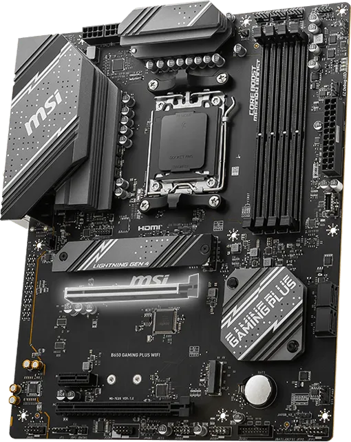 MSI B650 Gaming Plus Wifi AMD AM5 Motherboard overview 1