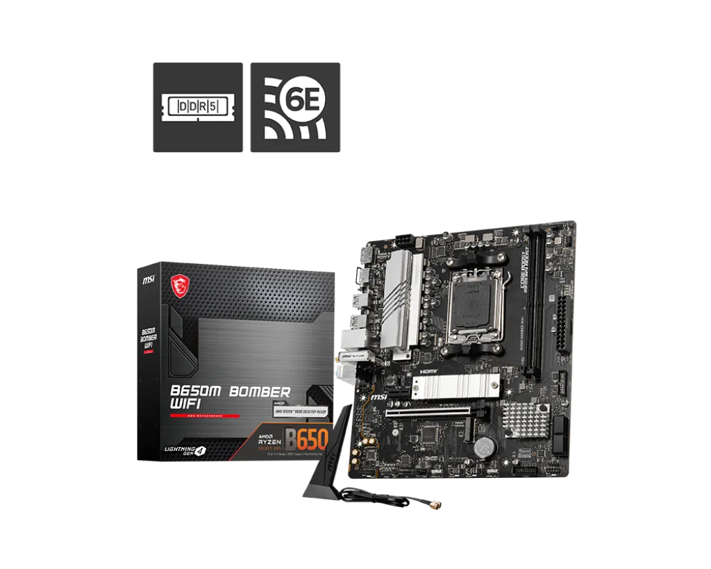 MSI B650M BOMBER WIFI DDR5 overview 1